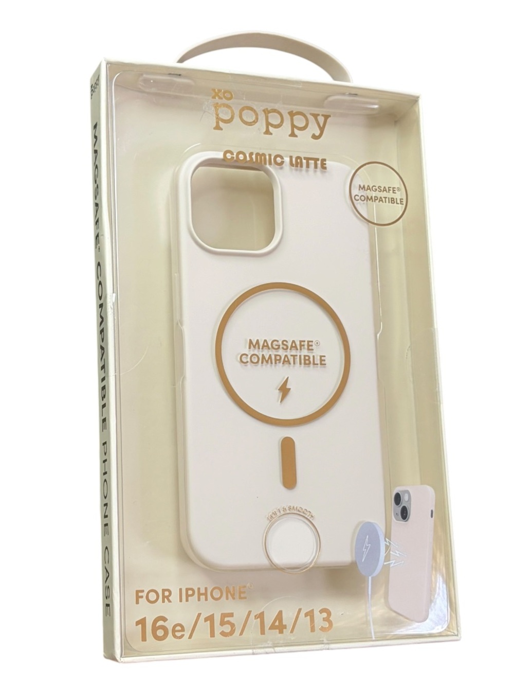 XO Poppy Cosmic Latte MagSafe iPhone Case 16e/15/14/13